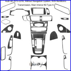 36PCS Carbon Fiber Interior Full Sets Cover Trim Kits For Audi Q5 2013-2016