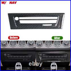 36PCS Carbon Fiber Manual Full Interior Kit Set Cover Trim For BMW Z4 E89 With NAV