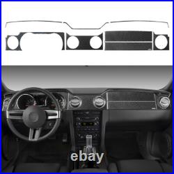 36Pcs Carbon Fiber Full Interior Kit Cover Trim For Ford Mustang 2005-2009