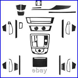 36Pcs Carbon Fiber Interior Full Kit Trim Sticker For Audi A6 S6 A7 S7 2012-2018