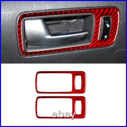 36Pcs Red Carbon Fiber Full Interior Kit Cover Trim For Ford Mustang 2005-2009