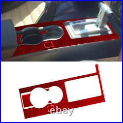 36Pcs Red Carbon Fiber Full Interior Kit Cover Trim For Ford Mustang 2005-2009