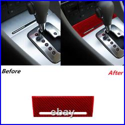 36Pcs Red Carbon Fiber Interior Full Kit Trim Sticker For Audi A4 S4 2005-2008