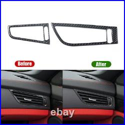 36X Carbon Fiber Manual Full Interior Kit Set Cover Trim For BMW Z4 E89 WithO NAV