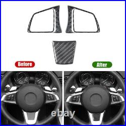 36X Carbon Fiber Manual Full Interior Kit Set Cover Trim For BMW Z4 E89 WithO NAV