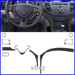 36pcs Carbon Fiber Full Kits Interior Trim Set For Acura TSX 2009-2014