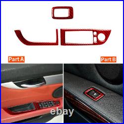 37PCS Carbon Fiber Automatic Full Interior Kit Cover Trim For BMW Z4 E89 With NAV