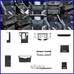 37Pcs RHD Carbon Fiber Interior Full Set Kit Cover Trim For Acura TSX 2009-2014