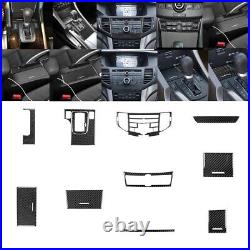 37Pcs RHD Carbon Fiber Interior Full Set Kit Cover Trim For Acura TSX 2009-2014