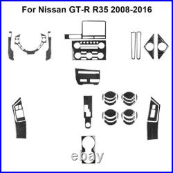 38Pcs Carbon Fiber Full Interior Kit Cover Trim For Nissan GT-R R35 2008-2016 38Pcs Carbon Fiber Full Interior Kit Cover Trim For Nissan GT-R R35 2008-2016