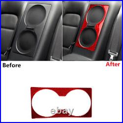 38Pcs Carbon Fiber Interior Full RHD Cover Trim For Nissan GT-R R35 2008-16 Red