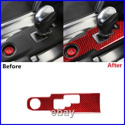 38Pcs Carbon Fiber Interior Full RHD Cover Trim For Nissan GT-R R35 2008-16 Red