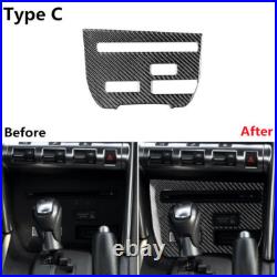 38Pcs Carbon Fiber RHD Interior Full Kit Cover Trim For Nissan GT-R R35 2008-16