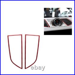 39Pcs Red Carbon Fiber Full Interior Kit Cover Trim For Porsche Macan 2014-2019