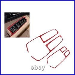 39Pcs Red Carbon Fiber Full Interior Kit Cover Trim For Porsche Macan 2014-2019