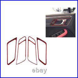 39Pcs Red Carbon Fiber Full Interior Kit Cover Trim For Porsche Macan 2014-2019