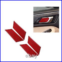 39Pcs Red Carbon Fiber Full Interior Kit Cover Trim For Porsche Macan 2014-2019