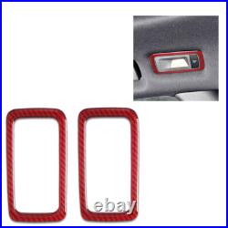 39Pcs Red Carbon Fiber Full Interior Kit Cover Trim For Porsche Macan 2014-2019