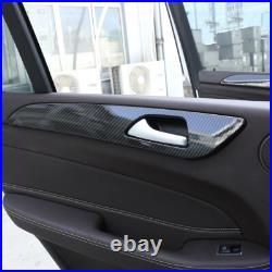 4 Carbon Fiber Color Car Interior Door Trim Panel For Benz ML GL GLS Class W166