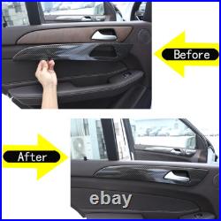 4 Carbon Fiber Color Car Interior Door Trim Panel For Benz ML GL GLS Class W166 4 Carbon Fiber Color Car Interior Door Trim Panel For Benz ML GL GLS Class W166