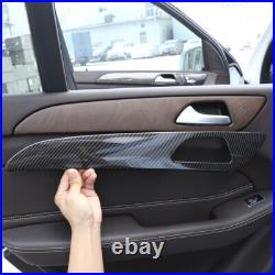 4 Carbon Fiber Color Car Interior Door Trim Panel For Benz ML GL GLS Class W166 4 Carbon Fiber Color Car Interior Door Trim Panel For Benz ML GL GLS Class W166