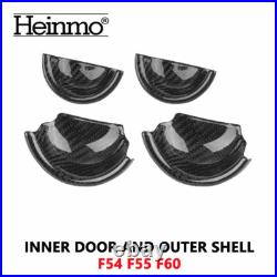 4 X Carbon Fiber Car Interior Door Handle Cover Trim For Mini Cooper F55 F54 17+