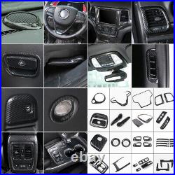 41pc Carbon Fiber ABS Interior Full Kit Trim Cover For Jeep Grand Cherokee 2014+