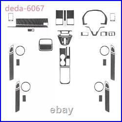 42Pcs Carbon Fiber Interior Full Set Decorative Trim Kits For Honda CR-V 2007-11