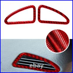 42Pcs For Cayenne 2003-10 Red Carbon Fiber Full Kit Interior Trim
