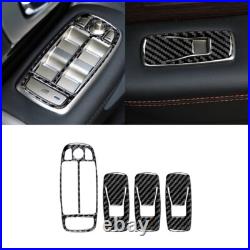 44Pcs Carbon Fiber Full Interior Kit Cover Trim Sticker For Jaguar XF 2009-2011