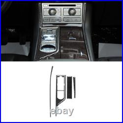 44Pcs Carbon Fiber Full Interior Kit Cover Trim Sticker For Jaguar XF 2009-2011