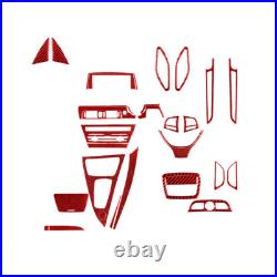 45Pcs Red Carbon Fiber Full Interior Set Kit Trim For BMW 6 Series F12 F13 11-18