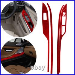45Pcs Red Carbon Fiber Full Interior Set Kit Trim For BMW 6 Series F12 F13 11-18