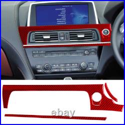 45Pcs Red Carbon Fiber Full Interior Set Kit Trim For BMW 6 Series F12 F13 11-18