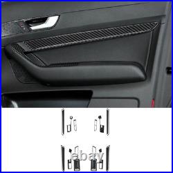 48Pcs Carbon Fiber Full Interior Kit Set Cover Trim For Audi A6 C6 S6 2005-2011