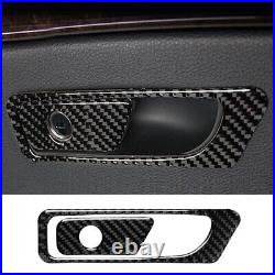 4PCS Carbon Fiber Steering Side Panel Interior Trim For Audi Q7 2016-19