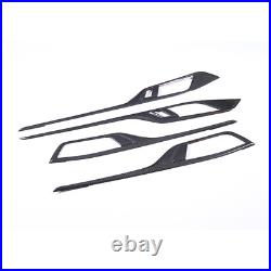 4PCS Real Carbon Fiber Interior Door Panel Trim For BMW 4 Series 4-Door 2022