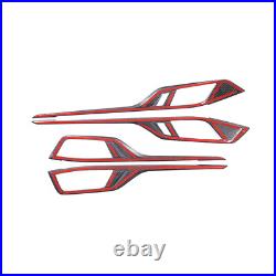 4PCS Real Carbon Fiber Interior Door Panel Trim For BMW 4 Series 4-Door 2022