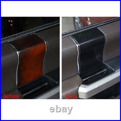 4Pcs Carbon Fiber Interior Door Handle Panel Cover Fit For Ford F150 2015-20 ABS