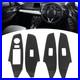 4Pcs Interior Door Panel Cover Trim Carbon Fiber Decor Sticker Part For Mazd