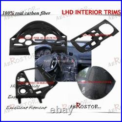 4pcs Carbon Fiber Lhd Interior Trims For 92-97 Rx7 Fd3s