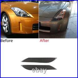50Pcs RHD For Nissan 350Z 03-05 Carbon Fiber Interior Full Set Cover Trim Type B