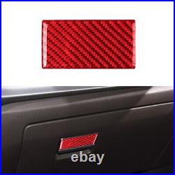 50Pcs Red RHD Carbon Fiber Interior Full Set Cover Trim For Mazda CX-9 2016-2022