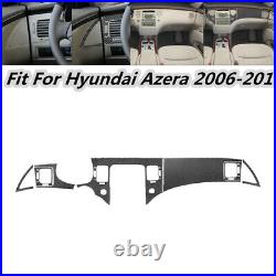 51Pcs RHD Carbon Fiber Full Interior Kit Cover Trim For Hyundai Azera 2006-2011