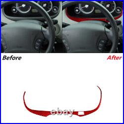 51Pcs Red RHD Carbon Fiber Full Interior Cover Trim For Hyundai Azera 2006-2011