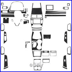 54Pcs Real Carbon Fiber Full Interior Kit Cover Trim For Toyota Camry 2015-2017