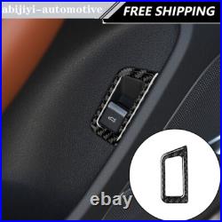 55Pcs RHD Carbon Fiber Full Interior Kit Cover Trim For Audi Q7 4M 2016-2019