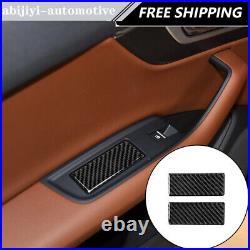 55Pcs RHD Carbon Fiber Full Interior Kit Cover Trim For Audi Q7 4M 2016-2019