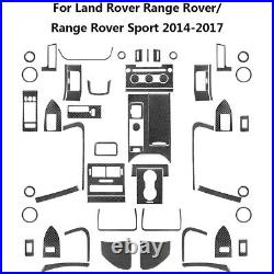 57Pcs Carbon Fiber Full Interior Kit Cover Trim For Land Rover Range Rover