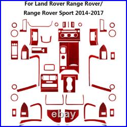 57Pcs Red Carbon Fiber Full Interior Kit Cover Trim For Land Rover Range Rover